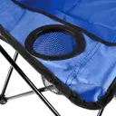 Milestone Camping Chair Folding with Cup Holder Blue image 4