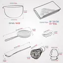 TEANAGOO Kit matcha cérémonie avec fouet et bol, 7 pièces - Gris image 2