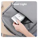 Rexsun 3 in 1 Foldable Wireless Charging Station, Aluminum Alloy Wireless Charger Stand for Multiple Apple Devices - Travel Size for iPhone, Apple Watch, AirPods, Adapter Not Included, T8, Silver-white image 6