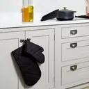 Dexam Double Oven Gloves Love Colour 100% Cotton Black image 9