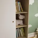 Junior Vida Wardrobe Neptune 1 Door White/Oak Effect image 5