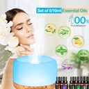 MOOST 2290 Essential Oil Diffuser, 500ML Aromatherapy Diffuser & Humidifier for Home with Timer, Quiet Mist Output, Remote Control, BPA-Free image 1