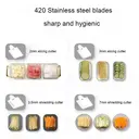  4-Sided Kitchen Grater Cheese Shredder Vegetable Slicer Safe Handle Gray                   image 5