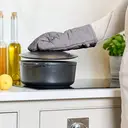 Dexam Single Oven Glove Love Colour 100% Cotton Slate Grey image 1