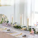 Hurricane Candlestick Holders Glass: 2 Pcs Clear Taper Candle Holder Tall Glass Candle Stick Outdoor Candleholder Cylinder Shade Wedding Centrepieces for Tables Christmas Party Decor image 6