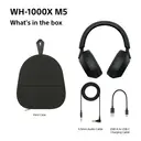 Sony WH1000XM5 Wireless Overhead Noise Cancelling Headphones - Black image 10