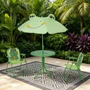 Garden furniture Kiddy patio set two chairs with one table/umbrella image 1