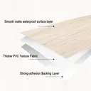 Murgall Rouleau de papier peint adhésif imitation bois miel clair - 60 x 305 cm image 5