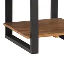 Side Table Pembroke Square Pine Natural/Black image 2