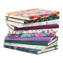 Jubiluu Carnet ligné A5 à couverture rigide texturée avec marque-pages et élastique - Forest Foliage image 5