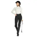 Willit Women's Riding Pants Full Seat Silicone Breeches Equestrian Horseback Riding Tights with Zipped Pocket Black L image 3