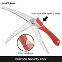 Flora Guard Scie de taille pliable en acier SK-5 avec poignée antidérapante - 20 cm image 4