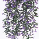 2Pcs 31.49in/80cmArtificial flower wall hanging simulation plant rattan wall hanging indoor wall decoration chlorophytum comosum false flower golden bell willow ceiling decoration(purple) image 8