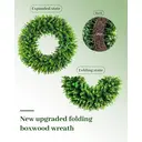 24 Inch Large Boxwood Wreaths-1pcs image 1