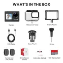 SJCAM SJ4000 Caméra d'action double écran 4K - Écran LCD 2,0 pouces et écran selfie 1,3 pouce - Grand angle 170° - Stabilisation EIS - Étanche 30 m - 80 min d'enregistrement - Photo 16 MP - 5,9 x 4,2 x 3 cm image 7