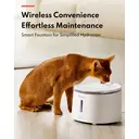 homerunPET Wireless Pump Dog Water Fountain WF20, 2L, Wireless Pump Design, Ultra-Quiet Operation (<20 dB), cat water fountain, indoor, kitty spout, cat water bowl, cat stuff, cat water dispenser image 1