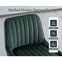 chairus Bar Stools Set of 2 Velvet Counter Chairs with Backrest Breakfast Bar Stools for Kitchen image 3