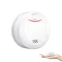 HEIMAN Smoke Detector, 10 Year Service Life, Photoelectric Fire Detector, DIN EN14604 Certified, Loud Alarm with 85 dB, White, Mounting Material image 0