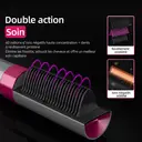 Sunluxy KD382 Brosse lissante ionique Soin capillaire 60 millions d’ions négatifs Plaque en céramique PTC Chauffage rapide 6 réglages de température Batterie au lithium sans fil portable Outil de coiffage maison image 3