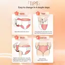 C&S Dolemi "Mao"ning Side-Tab Disposable Period Underwear for Women, Size M-L (4 Pcs) image 3