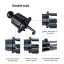 A2C Air Vent Clip Car Phone Holder, Dual Locking, Stable and Anti-Shake, One-Hand Operation, Automatic Clamping, Anti-Slip Design, Universal Phone Holder, I02-S02 image 4