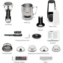 Sage the Barista Express with Temp Control Milk Jug, Manual Bean To Cup Coffee Machine, 16 Grind Setting, PID Temperature Control, Professional Steam Wand, Brushed Stainless Steel - BES875UK image 8