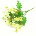 Yuejia 4Pcs 12.6in/32cmArtificial Chrysanthemum Flowers Fake Bouquet Without Vase for Office Family Party Home Wedding Decorations,High-end Artificial Flowers Faux Floral Daisy Bouquet Pack for Decor(yellow) image 8