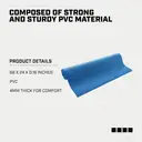 Capelli Sport 4MM Yoga Mat24" x 68"  Yoga Pilates Fitness and Floor Workout at Home , Gym Non-slip image 5