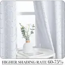 PONY DANCE Stores occultants imprimées sur film, œillets, 2 panneaux, L 140 x l 245 cm (L 55 x l 96 pouces), blanc gris image 5