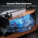 Merach Machine de rameur pliable en bois avec application d'entraînement Merach gratuite image 4