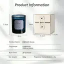 Zooly Amber Time Bougie parfumée - Hibiscus et miel (Bleu foncé), 100 g, 1 pièce image 2