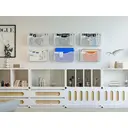 Senhoglb Porte-documents mural 1 compartiment en maille, format A4 paysage, blanc, Offre annuelle, Meilleurs choix cadeaux image 6