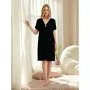 IZURIA v-neck black short sleeved dress  M image 5