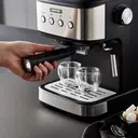Geepas Barista Espresso Coffee Machine, 20 Bar, Milk Frother Steam Wand, Black & Silver - GCM41521UK image 6
