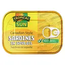 TOPICAL SUN Canadian Style Sardines In Soya Oil 106g image 0