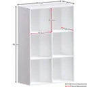 Vida Designs Bookcase Durham 6 Cube White image 2