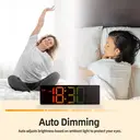 HATITANG PH-03 10.5" Digital Wall Clock Black image 2