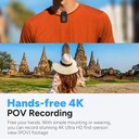 SJCAM C200 Pro 4K Action Camera with 6-Axis EIS Stabilization 1.3 Inch Touch Screen 95 Mins Recording 5m Naked Waterproof 40m with Case Ultra Compact 6.8×3.4×2.7cm 20MP Photo Fast 5GHz WiFi to Phone Slow Motion for Vlogging Motorcycle Outdoor Sports image 3