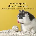 ochama Litière pour chat - tofu, 2.0mm, sans poussière, rinçable, 2.6kg x 4 sachets image 5