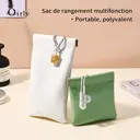 Oirlv Lot de 2 Étuis à Lunettes, Pochettes de Rangement Portables en Cuir PU Souple pour Lunettes de Soleil image 4