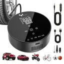 4500mAh Dual-Power Wireless Car Tire Inflator – Portable Air Compressor with Bluetooth Speaker, Power Bank & LED Light image 0