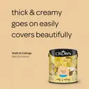 Crown Matt Emulsion Egypt Sand 2.5L image 5