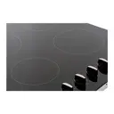 CDA HC6212FR 60cm Four Zone Ceramic Hob, Frameless, Black Glass image 1