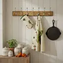 RHS by Dexam Single Oven Glove Benary Vegetables 100% Cotton Stone/Green image 3