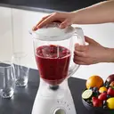 Geepas 2-in-1 Food Jug Blender & Smoothie Blender , Ice Crusher, 550W White image 5