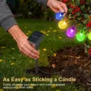 Vivreal Solar Bubble Ball String Lights – 7M (23 ft) 50 LEDs Multi-Color， Waterproof Outdoor Solar Fairy Lights for Garden， Patio & Holiday Decoration, New Year Sale , Top gift picks image 6