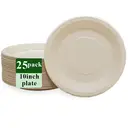Ruibamboo disposable bamboo fiber plate 10 inches
25pack image 0