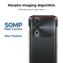 DOOGEE Blade 10 Power Rugged Smartphone (2025), 24GB RAM 256GB/2TB Storage, 10300mAh, Android, 50MP, 6.6" HD+ Display, 3 Card Slots, 4G Dual SIM Unlocked, Fingerprint/Face ID/NFC/GPS image 4