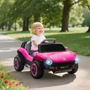 AIYAPLAY Volkswagen E-Buggy Licensed Electric Car for Kids, 12V Kids Electric Ride on with Remote Control, Suspension, Slow S image 7