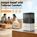 Luxaid 4.5L Cool and Warm Mist Humidifier for Home, Top-Fill Water Tank, Touch Control, 360° Mist Nozzle, Aromatherapy for Bedroom image 1
